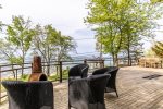 Beautiful outdoor living space overlooking Lake Michigan 